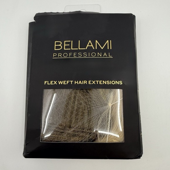 BELLAMI Hair Extensions Flex Weft Walnut Brown Ash Blonde...